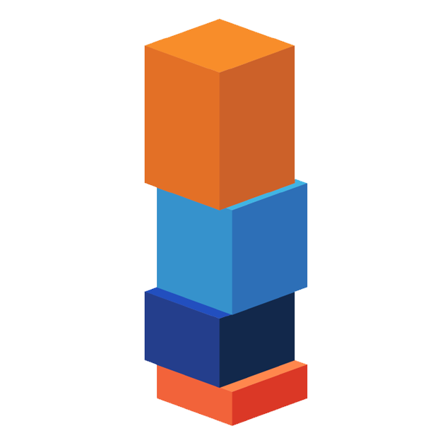 stackable blocks representing online programs stackable blocks representing online programs
